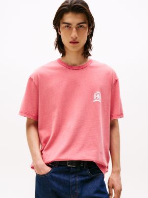 Tommy Jeans Heritage Crest T-Shirt, Vintage Cerise