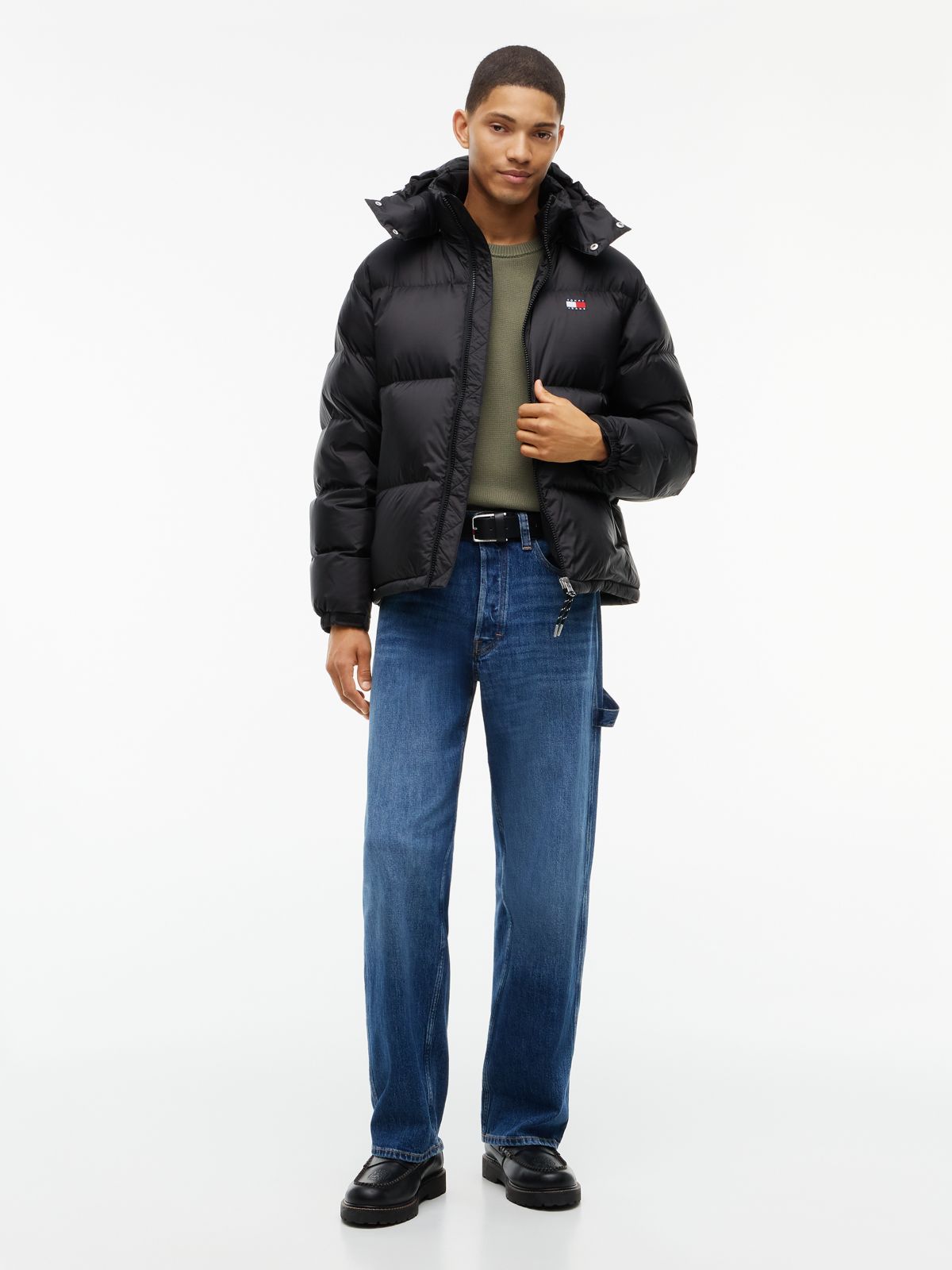 Tommy Jeans Alaska Ripstop Down Jacket — Black