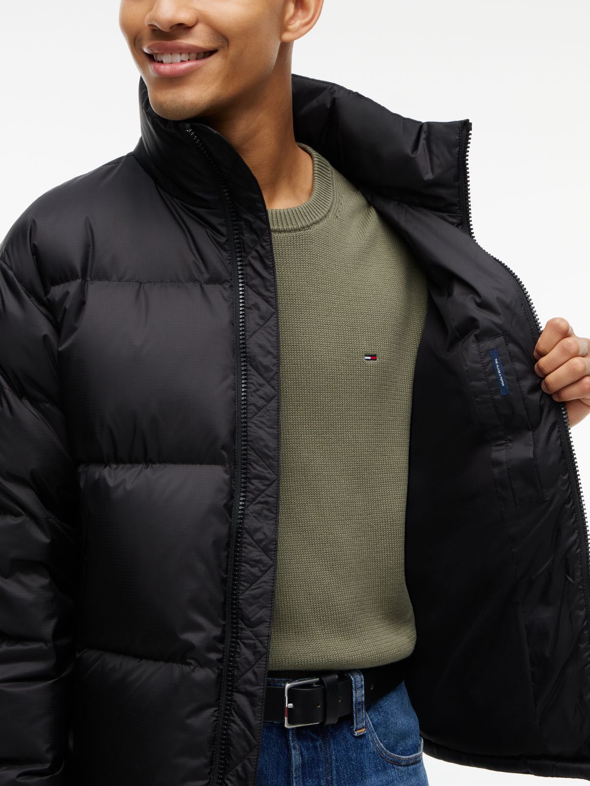 Tommy Jeans Alaska Ripstop Down Jacket — Black