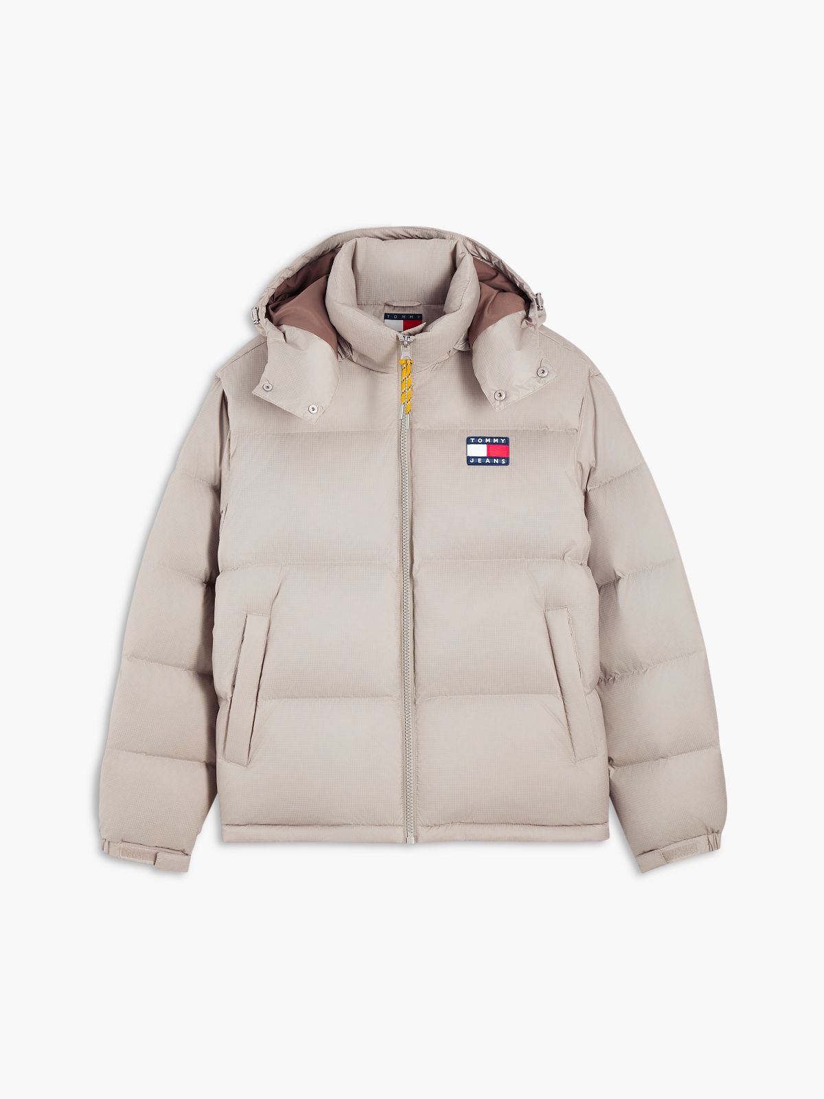 Tommy Jeans Alaska Ripstop Down Jacket — Limestone Dust