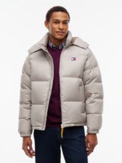Tommy Jeans Alaska Ripstop Down Jacket — Limestone Dust 1