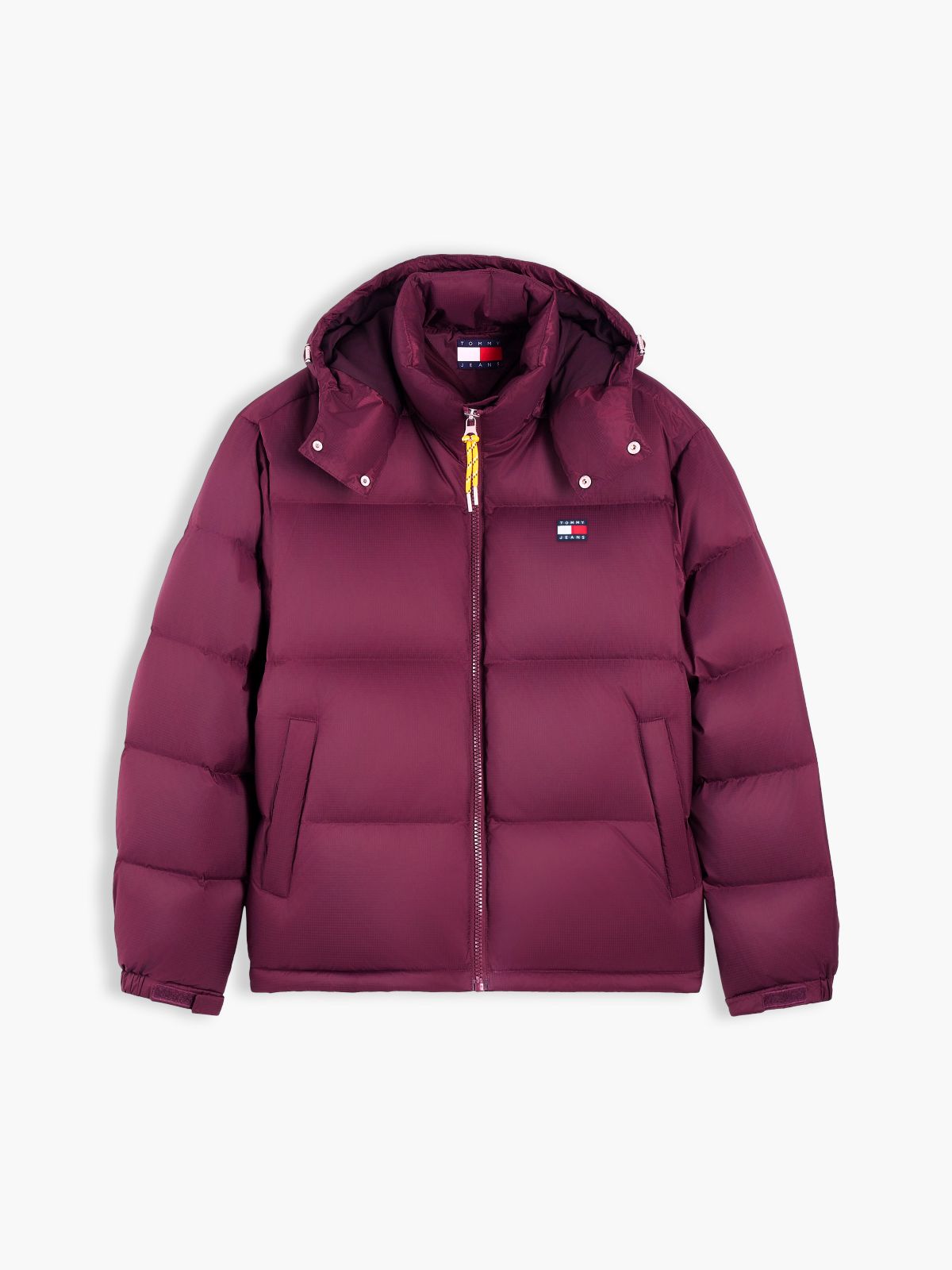 Tommy Jeans Alaska Ripstop Down Jacket — Calypso Berry