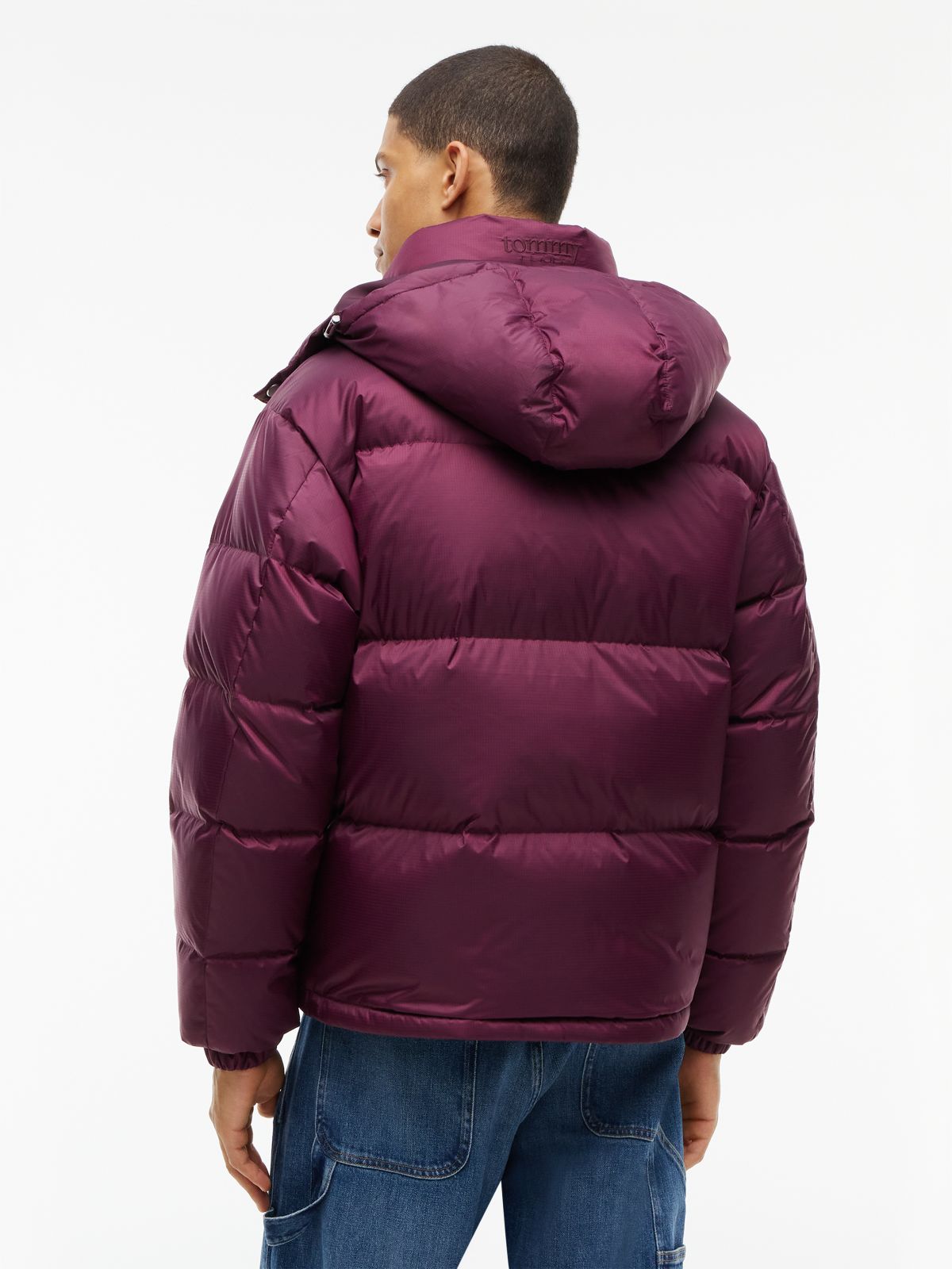 Tommy Jeans Alaska Ripstop Down Jacket — Calypso Berry
