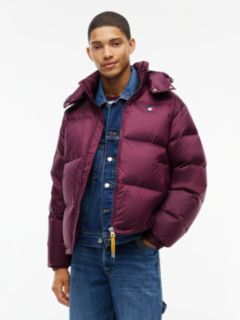 Tommy Jeans Alaska Ripstop Down Jacket — Calypso Berry 1