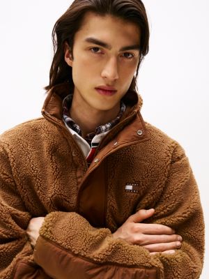 ジャケット・アウター MAGIC STICK Teddy MRMT over coat Tommy Jeans Mixed Media Teddy Jacket | Tommy Hilfiger