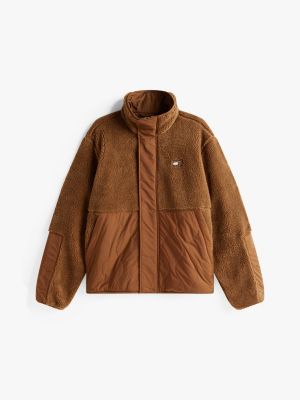 Tommy Jeans Mixed Media Teddy Jacket | Tommy Hilfiger