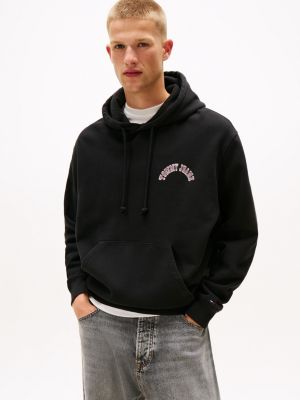 Tommy Jeans Graphic Logo Relaxed Hoodie, Black