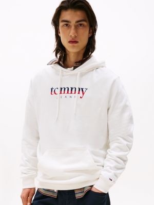 Tommy Jeans Colorblock Logo Hoodie, Ecru