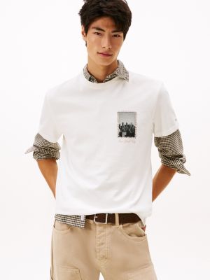 Tommy Jeans Back Photo Graphic T-Shirt, Ecru