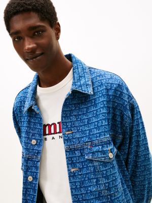 Tommy Jeans Allover Logo Denim Jacket | Tommy Hilfiger