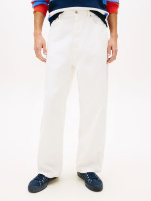 Tommy Jeans Baggy Jean, White Wash Denim