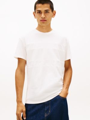 Tommy Jeans Tonal Flag Logo T-Shirt, Ancient White