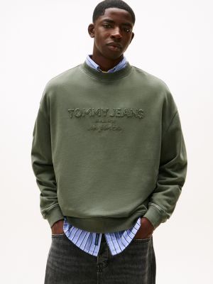 Tommy Jeans Garment-Dyed Sweatshirt, Dark Greenery