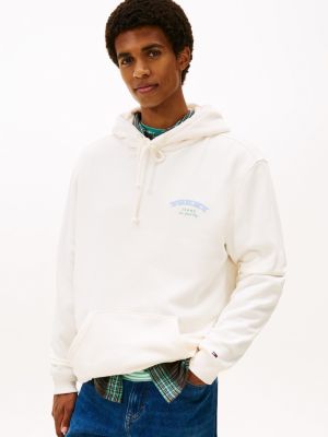 Tommy Jeans Repeat Logo Hoodie, Ancient White
