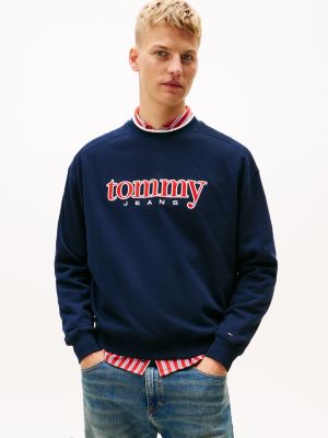 Tommy Jeans Logo Tech Fleece Sweatshirt, Dark Navy