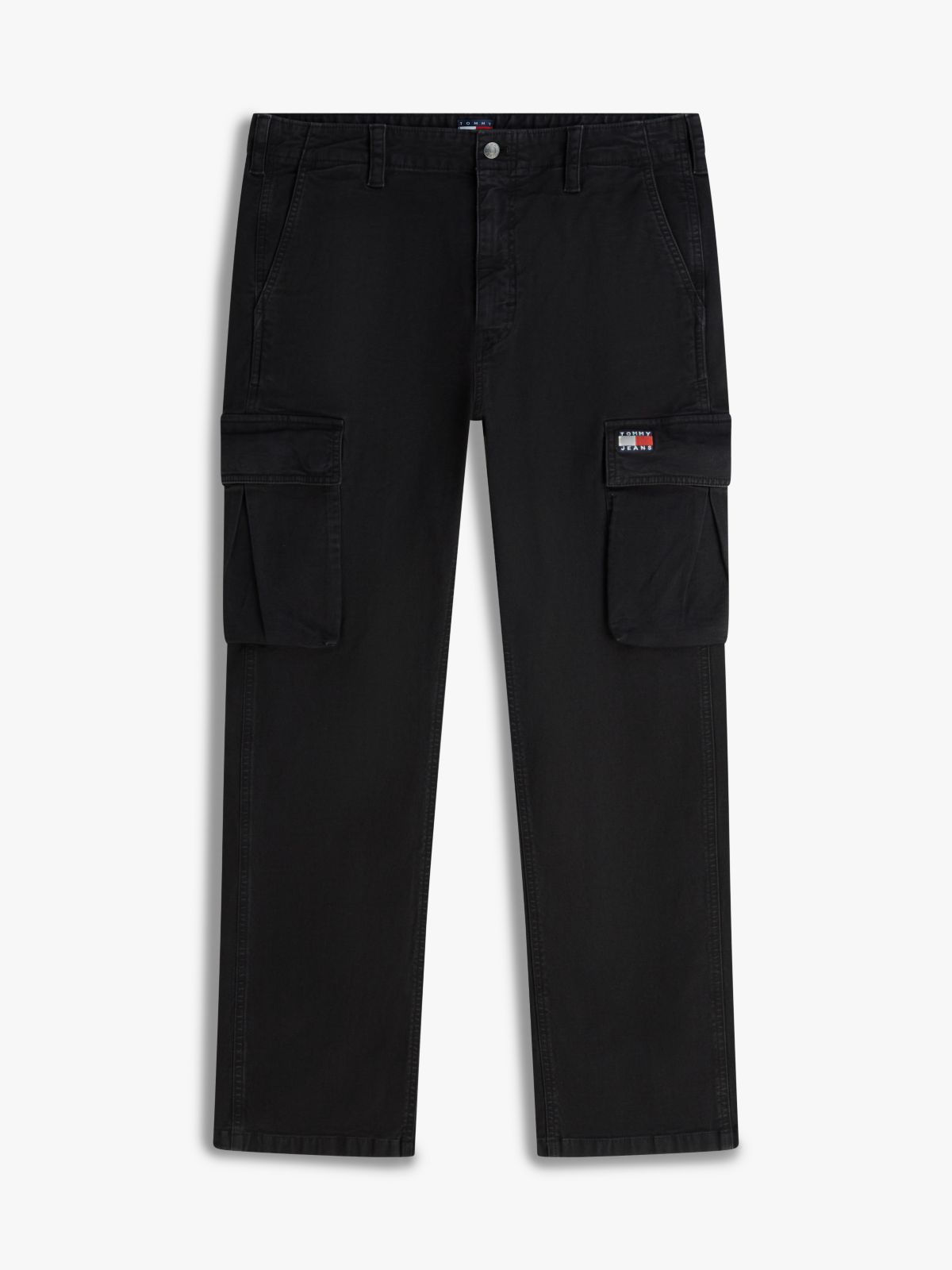 Tommy Jeans Straight Cargo Pant — Black