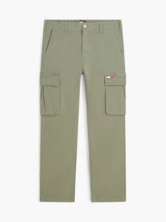 Tommy Jeans Straight Cargo Pant — Spring Olive 5