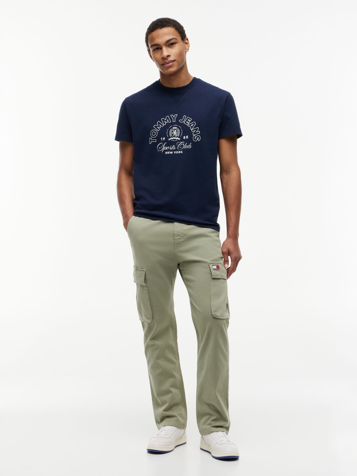 Tommy Jeans Straight Cargo Pant — Spring Olive