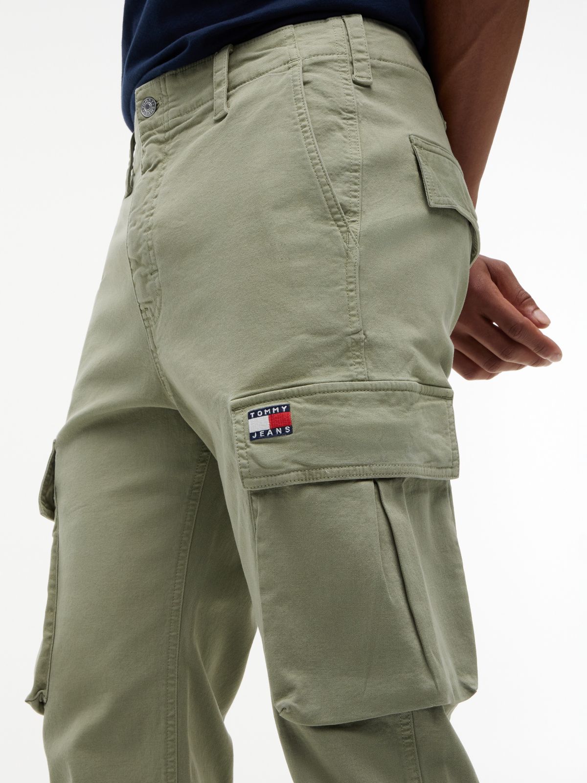 Tommy Jeans Straight Cargo Pant — Spring Olive