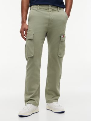 Tommy Jeans Straight Cargo Pant, Spring Olive