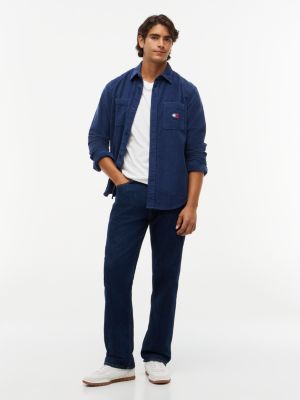 Мужские джинсы Tommy Jeans Loose, цвет: Джинсовый тёмный — фото 2