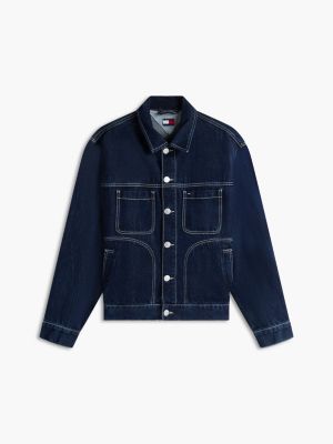 Мужские куртки Tommy Hilfiger Tommy Jeans Dark Wash Denim Ranch Jacket — фото 6