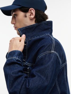 Мужские куртки Tommy Hilfiger Tommy Jeans Dark Wash Denim Ranch Jacket — фото 4