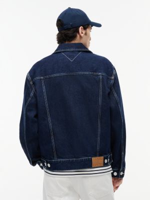 Мужские куртки Tommy Hilfiger Tommy Jeans Dark Wash Denim Ranch Jacket — фото 5