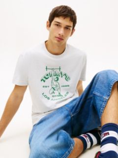 Tommy Jeans Weightlifter Logo T-Shirt — Ice Grey Heather 2