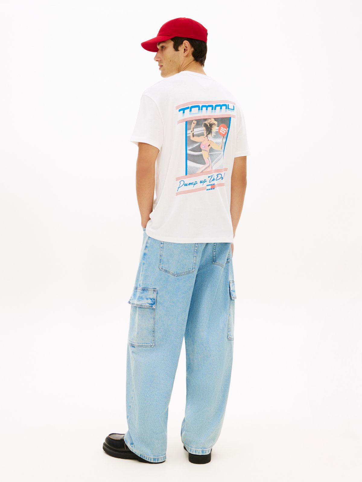Tommy Jeans Fitness Graphic T-Shirt — Ecru