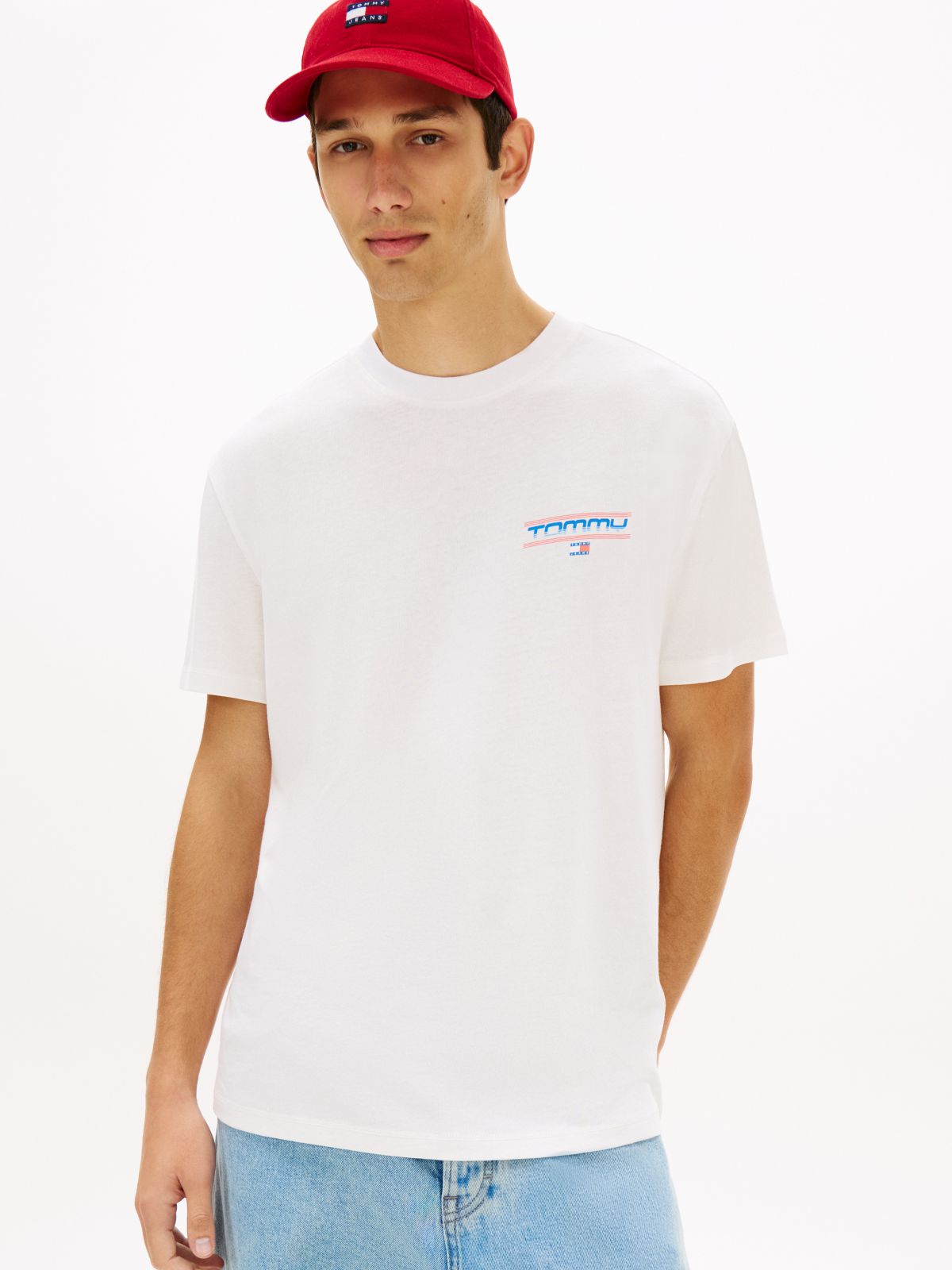 Tommy Jeans Fitness Graphic T-Shirt — Ecru