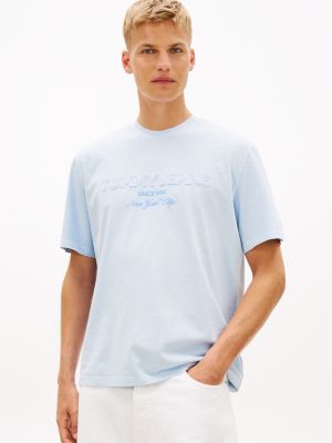 Tommy Jeans Distressed Logo T-Shirt, Sweet Blue