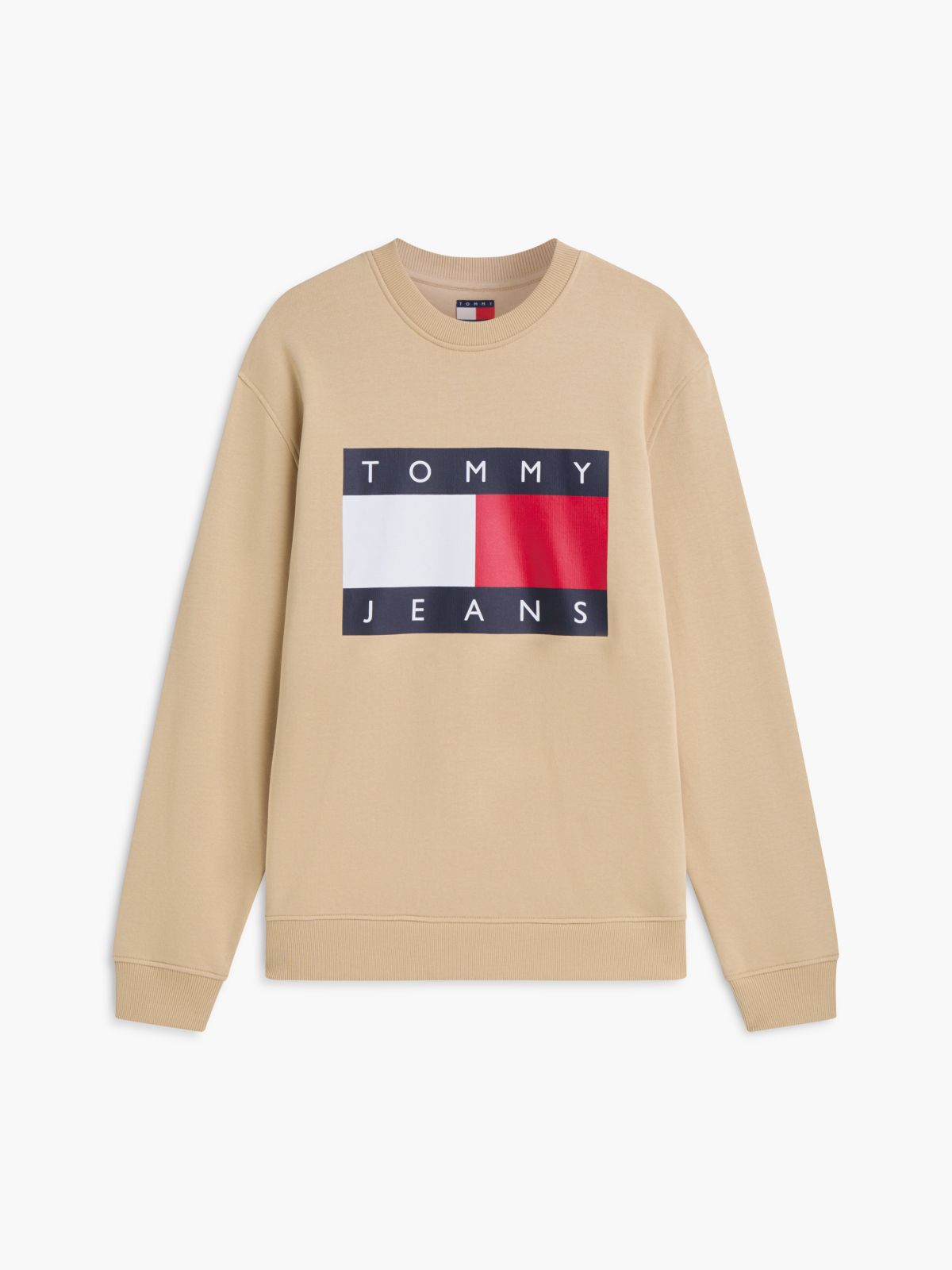 Tommy Jeans Big Flag Logo Sweatshirt — Gentle Gold