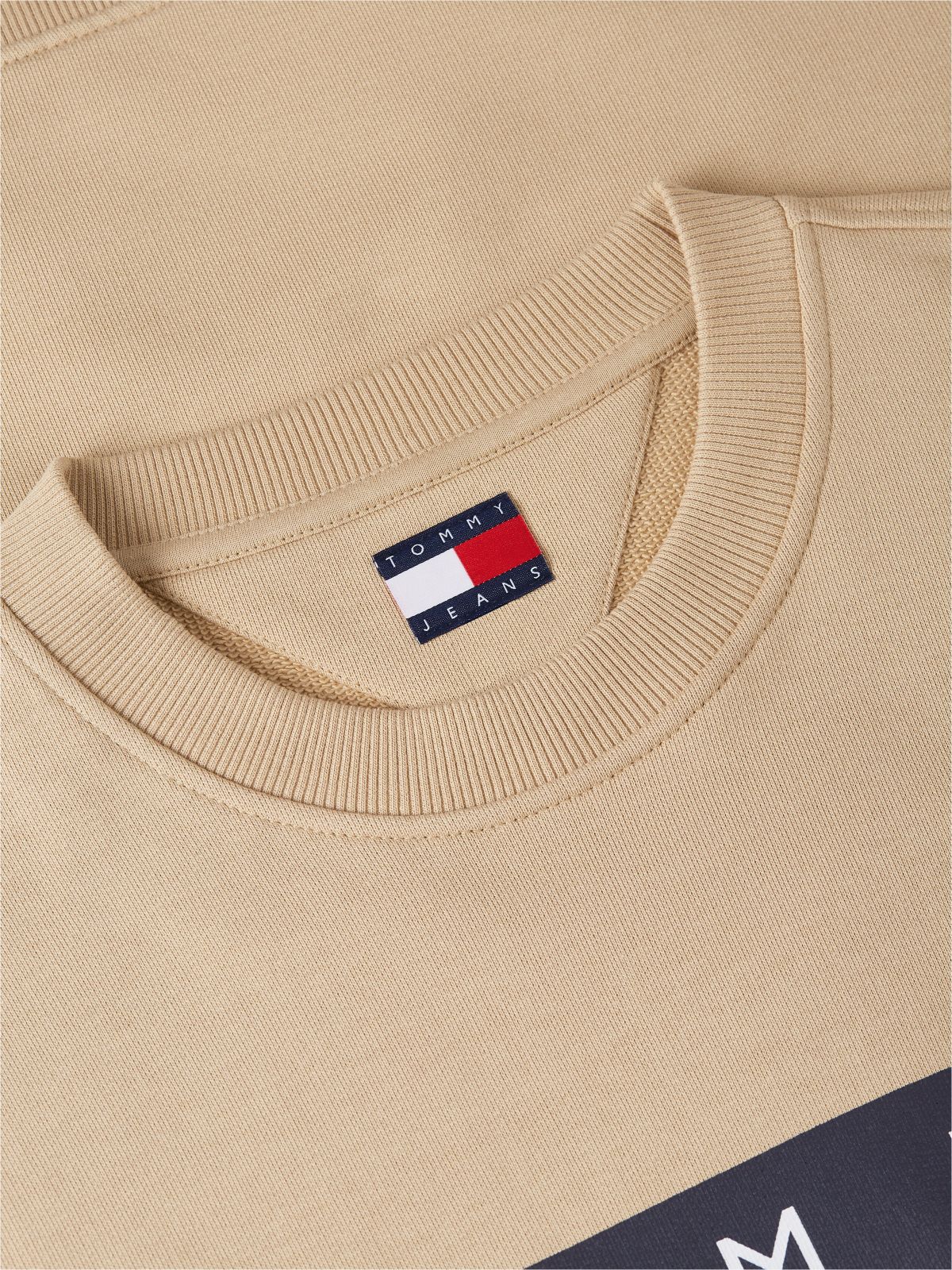 Tommy Jeans Big Flag Logo Sweatshirt — Gentle Gold