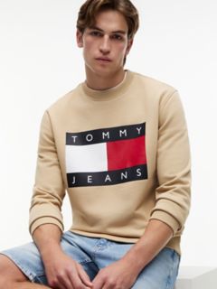 Tommy Jeans Big Flag Logo Sweatshirt — Gentle Gold 3