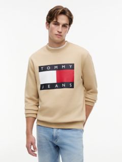 Tommy Jeans Big Flag Logo Sweatshirt — Gentle Gold 1