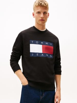 Tommy Jeans Big Flag Logo Sweatshirt, Black