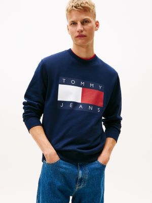 Tommy Jeans Big Flag Logo Sweatshirt, Navy