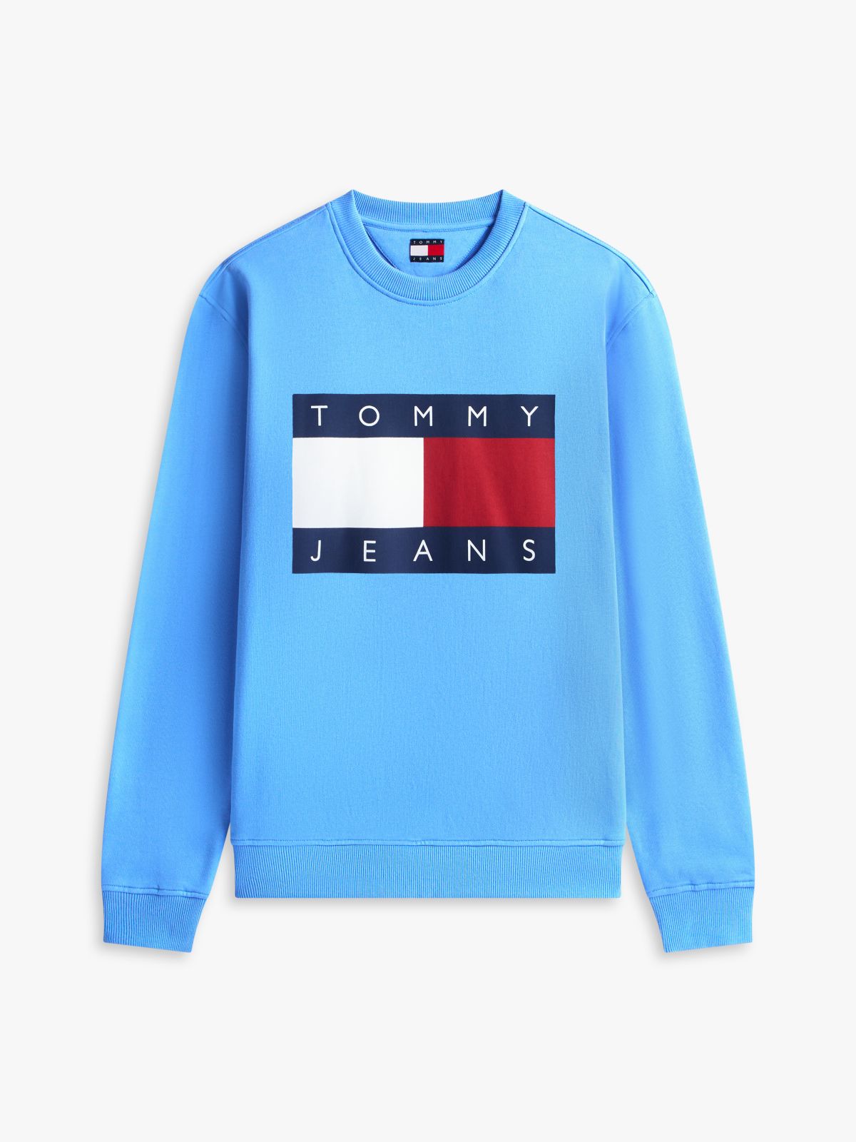 Tommy Jeans Big Flag Logo Sweatshirt — Blue Twilight