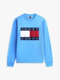 Tommy Jeans Big Flag Logo Sweatshirt — Blue Twilight 5