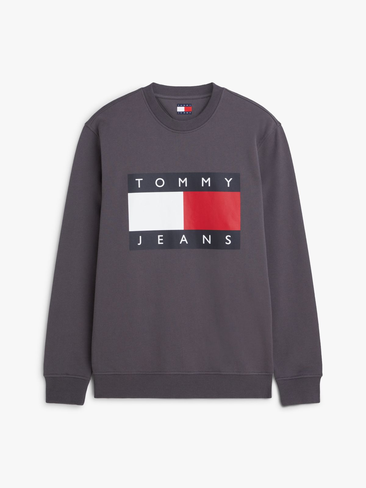 Tommy Jeans Big Flag Logo Sweatshirt — Washed Black