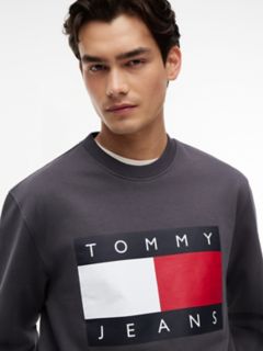 Tommy Jeans Big Flag Logo Sweatshirt — Washed Black 3