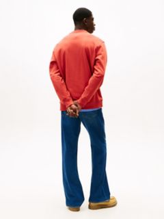 Tommy Jeans Big Flag Logo Sweatshirt — Terracotta Red 4