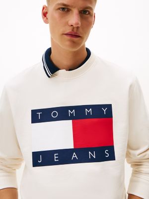 Мужские джинсы Tommy Hilfiger Tommy Jeans Big Flag Logo Sweatshirt — фото 3