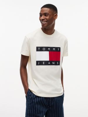 Tommy Jeans Big Flag Logo T-Shirt, Calico