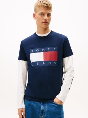 Tommy Jeans Big Flag Logo T-Shirt, Navy