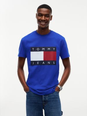 Tommy Jeans Big Flag Logo T-Shirt, Deep Marine