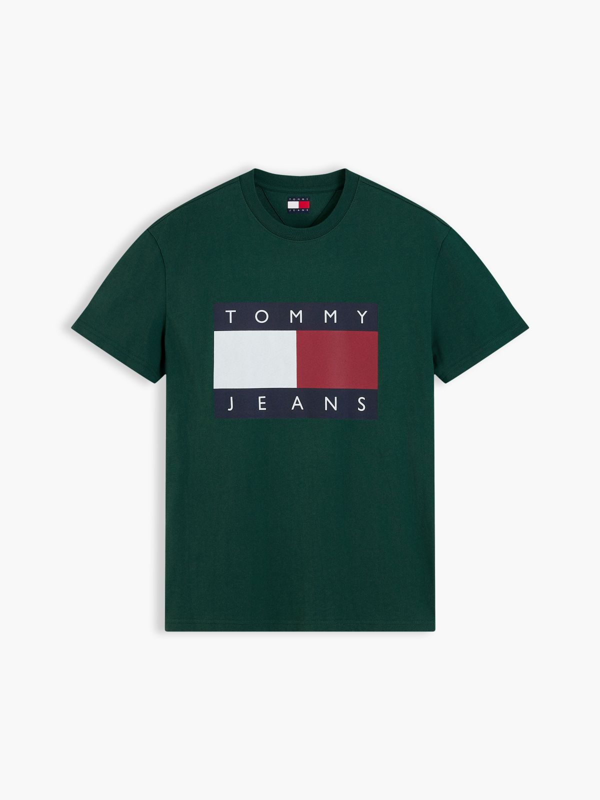 Tommy Jeans Big Flag Logo T-Shirt — Velvet Green