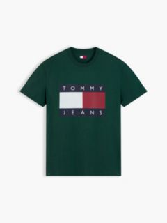 Tommy Jeans Big Flag Logo T-Shirt — Velvet Green 5