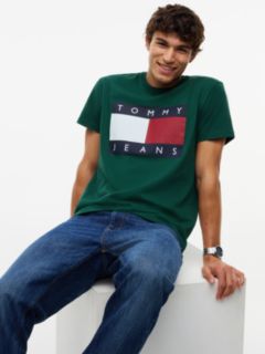 Tommy Jeans Big Flag Logo T-Shirt — Velvet Green 3